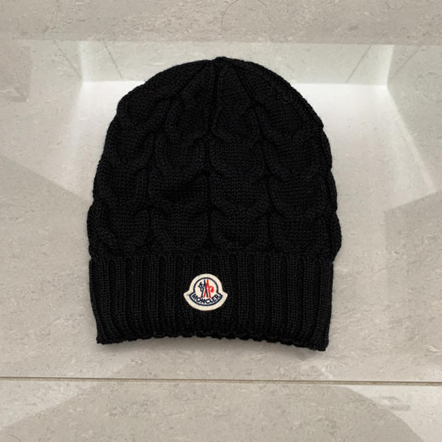 MONCLER - MONCLERモンクレールニット帽 ブラックの通販 by sscey shop ｜モンクレールならラクマ