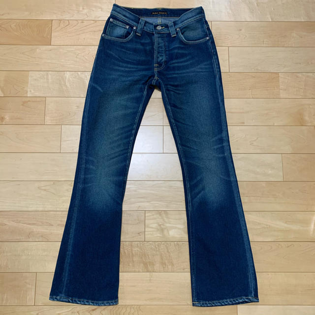 Nudie Jeans(ヌーディジーンズ)のnudie jeans FLARE GLENN DARK デニム W29 F31 レディースのパンツ(デニム/ジーンズ)の商品写真