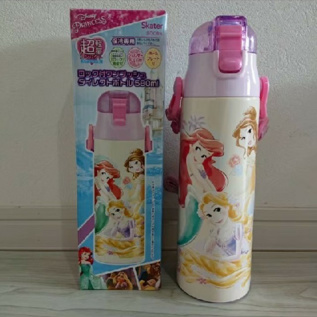 Disney(ディズニー)のプリンセス 新品 超軽量 ダイレクトステンレスボトル 580ml キッズ/ベビー/マタニティの授乳/お食事用品(水筒)の商品写真