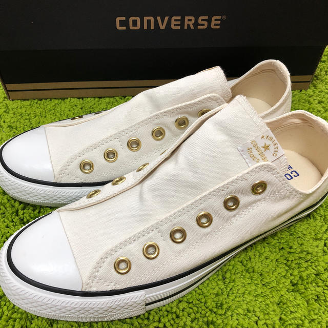 CONVERSE(コンバース)のAll STAR SLIP ホワイト×ゴールド 25.0cm レディースの靴/シューズ(スニーカー)の商品写真