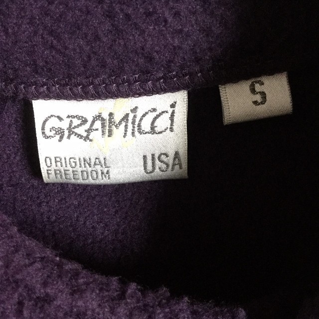 GRAMICCI(グラミチ)のGramicci グラミチ ボア フリースジャケット ノーカラー パープル 紫 メンズのジャケット/アウター(ブルゾン)の商品写真