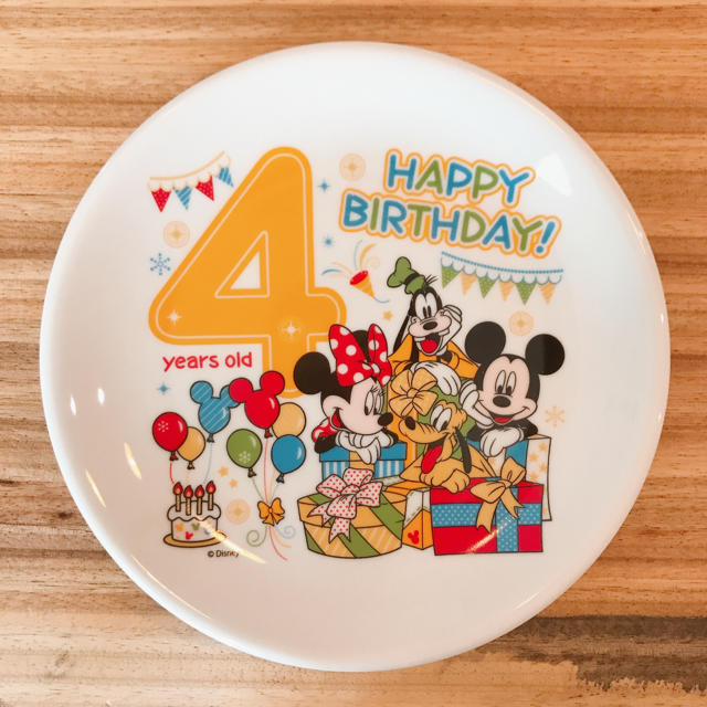 Disney ディズニーバースデープレート 4歳の通販 By Aka S Shop ディズニーならラクマ