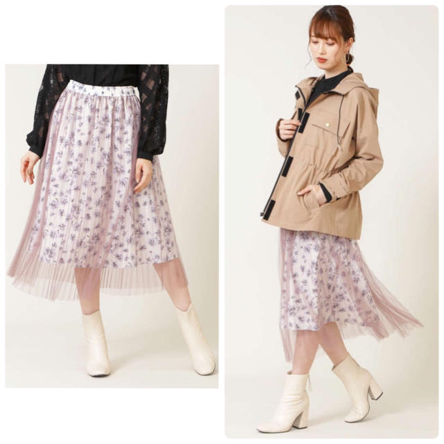 JILL by JILLSTUART(ジルバイジルスチュアート)の♡新品タグ付き♡プリーツフローラルスカート♡ レディースのスカート(ロングスカート)の商品写真