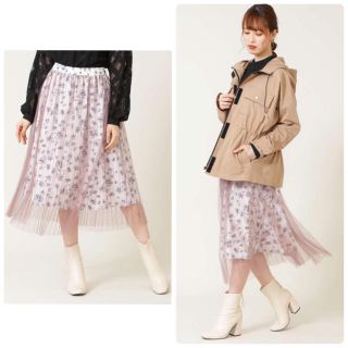 ジルバイジルスチュアート(JILL by JILLSTUART)の♡新品タグ付き♡プリーツフローラルスカート♡(ロングスカート)