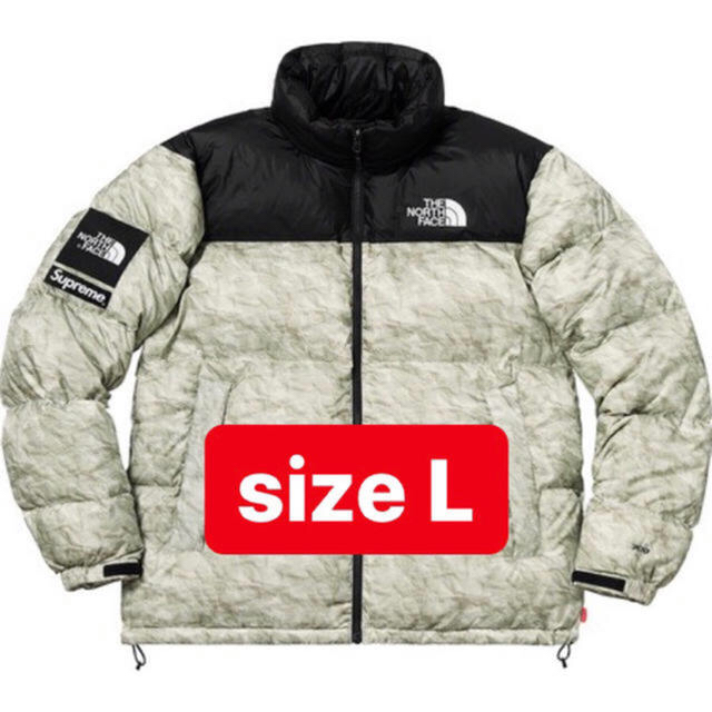 Supreme(シュプリーム)のsupreme the north face 紙　ペーパー　ヌプシ　L メンズのジャケット/アウター(ダウンジャケット)の商品写真