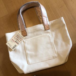 ムジルシリョウヒン(MUJI (無印良品))の無印良品♡レザー使いトートバッグ小/新品未使用(トートバッグ)