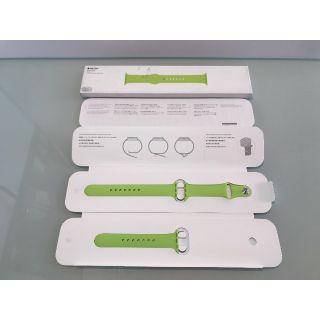 アップルウォッチ(Apple Watch)の■【新品/正規】Apple watch スポーツバンド/グリーン/38㎜(その他)