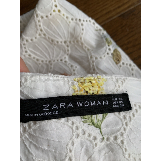 ZARA(ザラ)のザラ  ZARA  花柄 ワイドパンツ レース XS レディースのパンツ(カジュアルパンツ)の商品写真