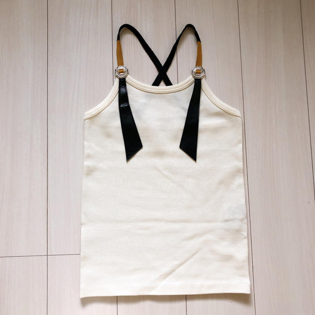 TOGA(トーガ)のTOGA PULLA Tape jersey tank top レディースのトップス(キャミソール)の商品写真