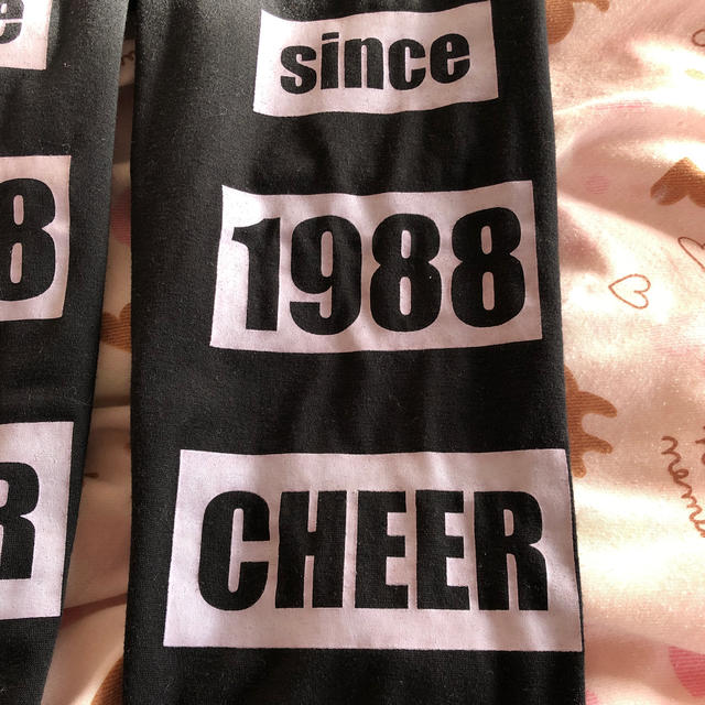 CHEER(チアー)のcheer レギンス　クロ キッズ/ベビー/マタニティのキッズ服女の子用(90cm~)(パンツ/スパッツ)の商品写真