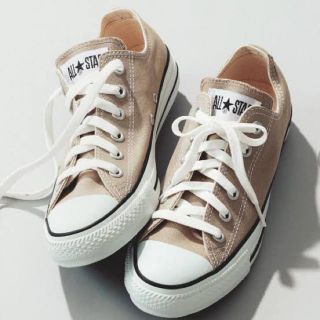 コンバース(CONVERSE)の新品未使用　コンバース　ベージュ　24.5cm US6(スニーカー)