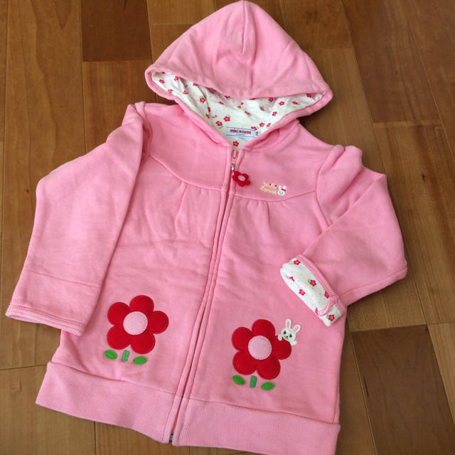 mikihouse(ミキハウス)の☆美品☆ ミキハウス パーカー キッズ/ベビー/マタニティのキッズ服女の子用(90cm~)(ジャケット/上着)の商品写真