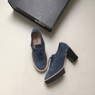 レペット(repetto)の美品 レペット  レースアップ シューズ ブーツ 38 24㎝(ローファー/革靴)