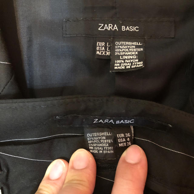 ZARA(ザラ)のZARA BASIC パンツスーツ レディースのフォーマル/ドレス(スーツ)の商品写真