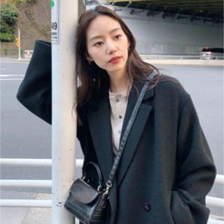 マウジー(moussy)のmoussy マウジー A LINE WOOL LONG CORT 今期新品(ロングコート)