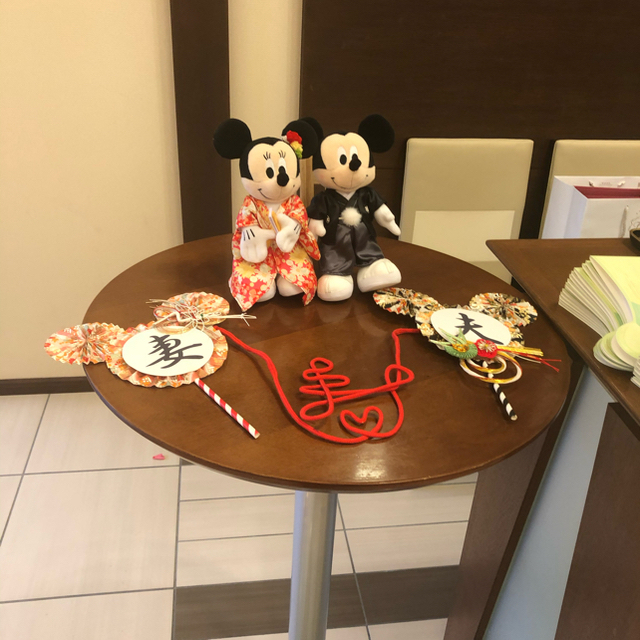 Disney(ディズニー)のおぐりん様専用♡夫、妻♡プロップス ハンドメイドのパーティー(フォトプロップス)の商品写真