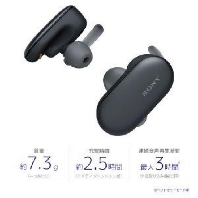 新品未使用　SONY Bluetooth ワイヤレスイヤホン WF-SP900オーディオ機器