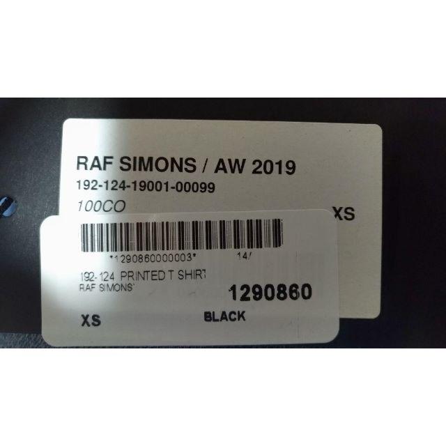 RAF SIMONS(ラフシモンズ)の正規品 19AW ラフシモンズ Raf Simons Tシャツ 新品 メンズのトップス(Tシャツ/カットソー(半袖/袖なし))の商品写真