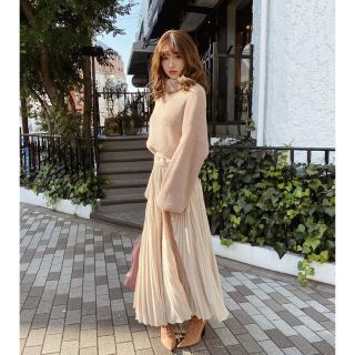 Darich シフォンプリーツスカート(ロングスカート)