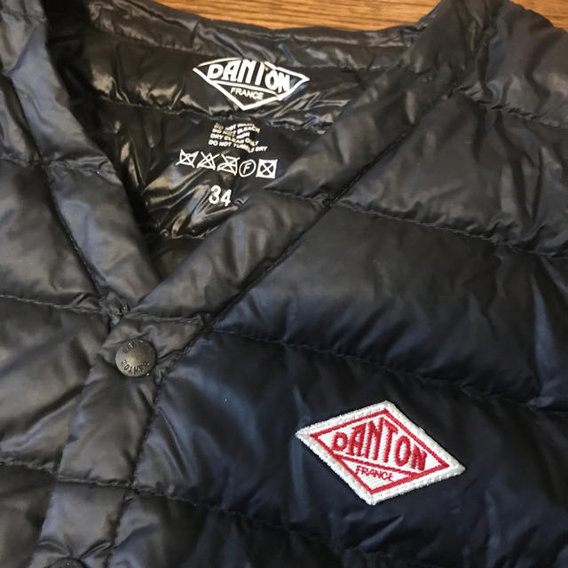 DANTON(ダントン)の美品❗️ダントンダウンベスト　ブラック レディースのジャケット/アウター(ダウンベスト)の商品写真