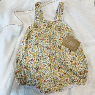 キャラメルベビー&チャイルド(Caramel baby&child )のlittle cotton clothes 花柄 ロンパース(ロンパース)