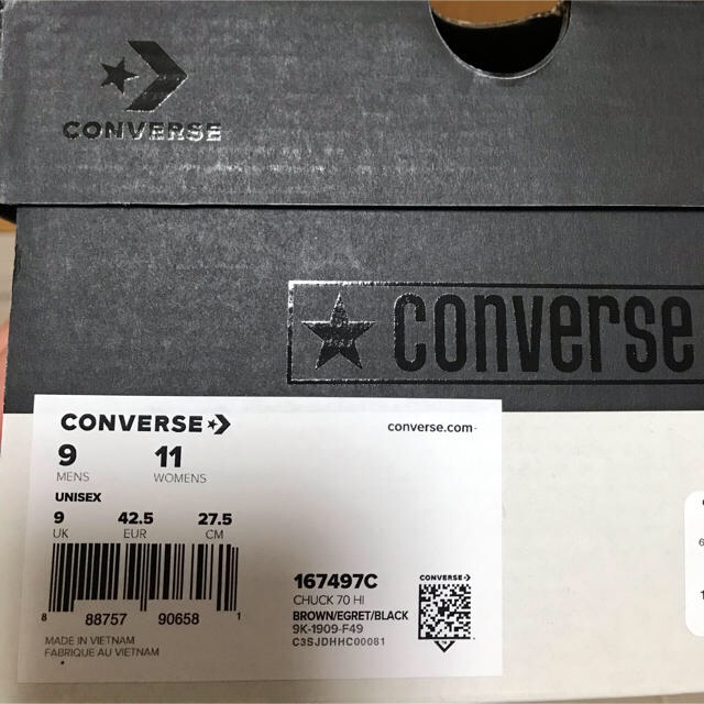 CONVERSE(コンバース)の【専用】コンバースChuck 70 Hi ワコマリア27.5cm メンズの靴/シューズ(スニーカー)の商品写真