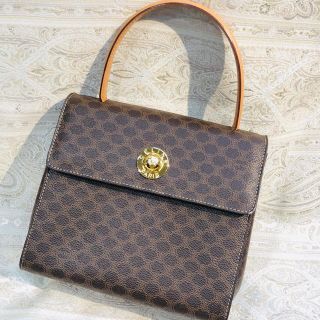 セリーヌ(celine)のセリーヌ♡ヴィンテージ ロゴ ハンドバッグ♡マカダム柄(ハンドバッグ)