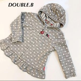 ダブルビー(DOUBLE.B)のDOUBLE.B グレー　パーカー　100(ジャケット/上着)