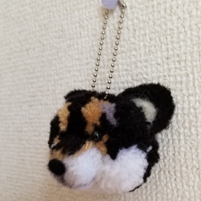 黒柴犬　ぽんぽん ハンドメイドのぬいぐるみ/人形(その他)の商品写真