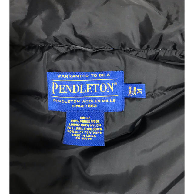 PENDLETON(ペンドルトン)のペンドルトン ダウン ベスト M パタゴニア メンズのジャケット/アウター(ダウンジャケット)の商品写真