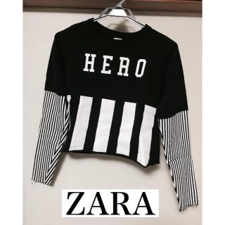 ザラ(ZARA)のZARAショート丈 スウェット(トレーナー/スウェット)