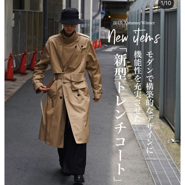 SUNSEA(サンシー)のRYO TAKASHIMA トレンチコート メンズのジャケット/アウター(トレンチコート)の商品写真