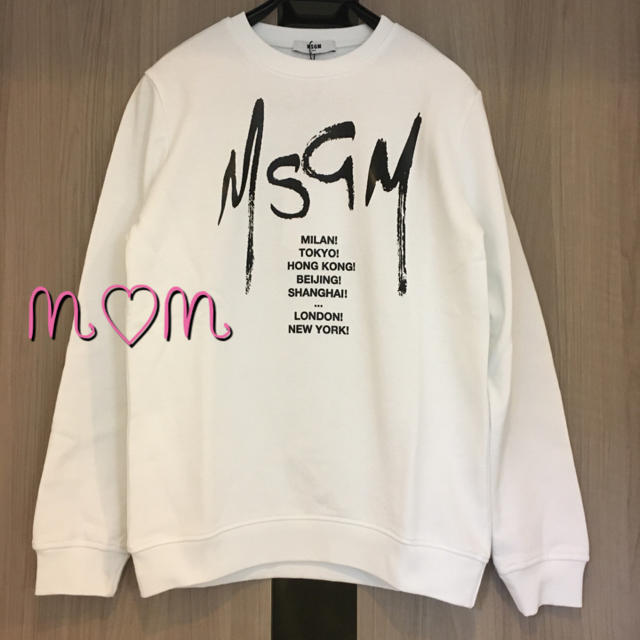 MSGM(エムエスジイエム)の新シーズン　MSGM ロゴトレーナー　14y メンズのトップス(スウェット)の商品写真