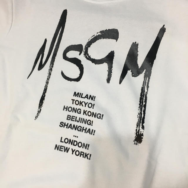 MSGM(エムエスジイエム)の新シーズン　MSGM ロゴトレーナー　14y メンズのトップス(スウェット)の商品写真