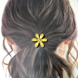 お花ポニーフック(バレッタ/ヘアクリップ)