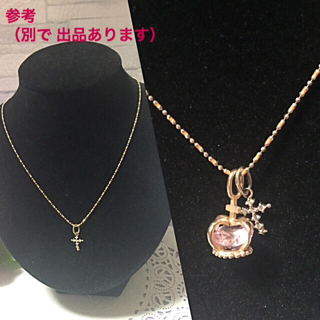 NOJESS(ノジェス)の②ノジェス k10 & エナメル ネックレスチェーン☆オレンジ（美品） レディースのアクセサリー(ネックレス)の商品写真