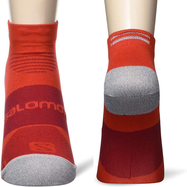 SALOMON(サロモン)の①Salomon サロモン ランニングソックス ソニックプロ レッド 新品S スポーツ/アウトドアのランニング(ウェア)の商品写真