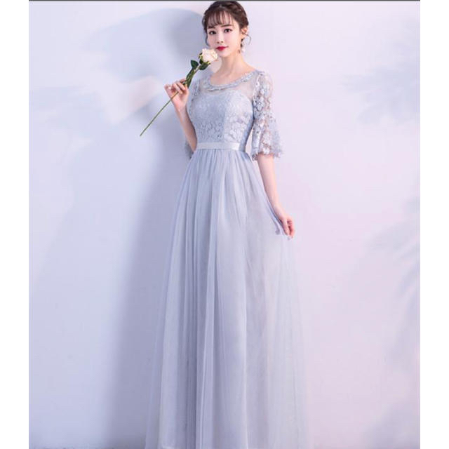 パーティードレス　ブライズメイド　結婚式 レディースのフォーマル/ドレス(ロングドレス)の商品写真