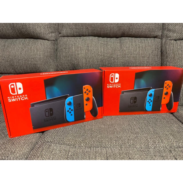 2台 新品 nintendo switch ネオン 新型 新モデル