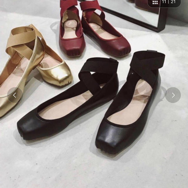 【etre tokyo】ストラップバレエシューズ レディースの靴/シューズ(バレエシューズ)の商品写真