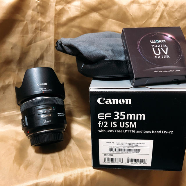 【Canon】EF35mm F2 IS USM レンズフィルター付