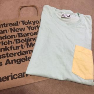 アメリカンアパレル(American Apparel)のカラーブロックＴシャツ(Tシャツ(半袖/袖なし))