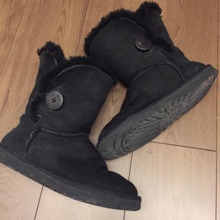 アグ(UGG)のUGG ムートンブーツ 黒(ブーツ)