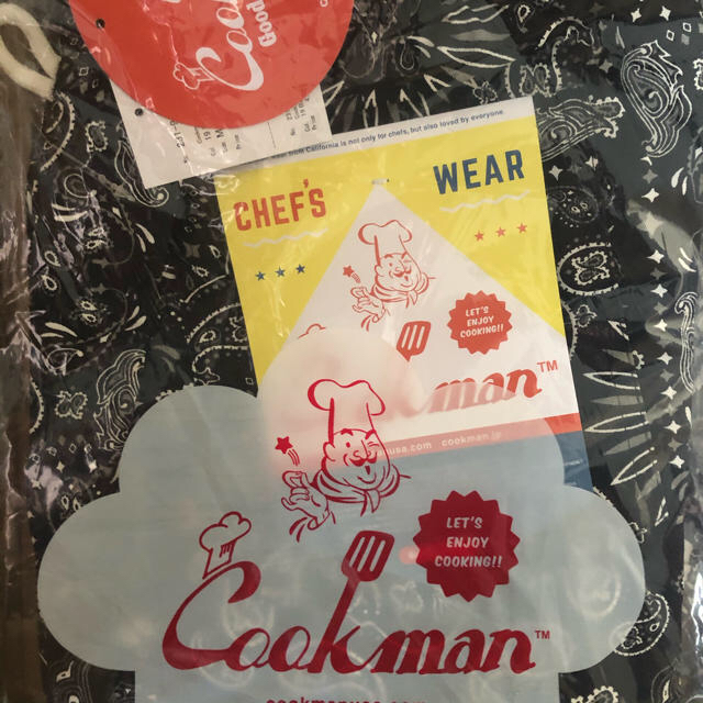 新品 クックマン シェフパンツ  M  ペイズリー　ブラック　cookman メンズのパンツ(ワークパンツ/カーゴパンツ)の商品写真