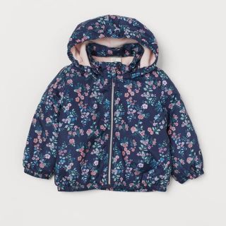 エイチアンドエム(H&M)の H&M 花柄 フリースラインドジャケット 75(ジャケット/コート)