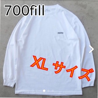 【新品】700fill power payment logo ロンT  XL(Tシャツ/カットソー(七分/長袖))