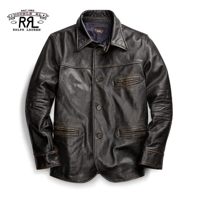 RRL(ダブルアールエル)の【新品】RRL 2019W Leather Car Coat XL メンズのジャケット/アウター(レザージャケット)の商品写真