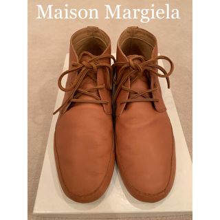 マルタンマルジェラ(Maison Martin Margiela)のメゾンマルジェラ タンカラー イタリア製チャッカブーツ(ブーツ)