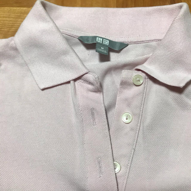 UNIQLO(ユニクロ)のユニクロ　ポロシャツ　薄ピンク レディースのトップス(ポロシャツ)の商品写真
