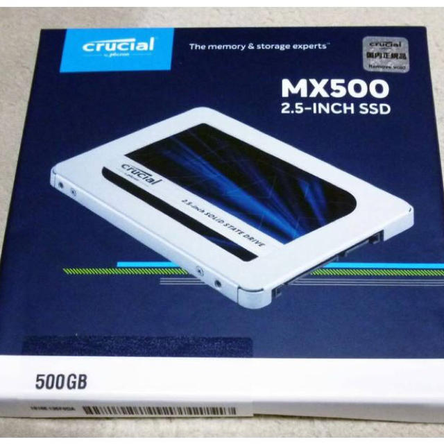 PC/タブレットCrucial CT500MX500SSD1/JP 500GB 新品未開封